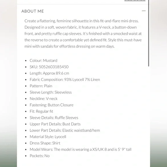 APRICOT 🍑 - Ruffle Button Down Dress - Picture 6 of 6